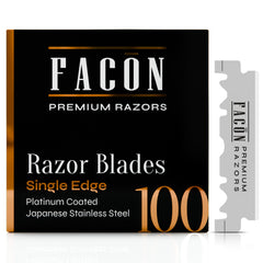 Facon hoja unica precision japonesa plata: afeitado suave y preciso.