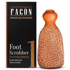 FACON piedra pumice dos caras terra-cotta para pies, exfoliación suave y efectiva.