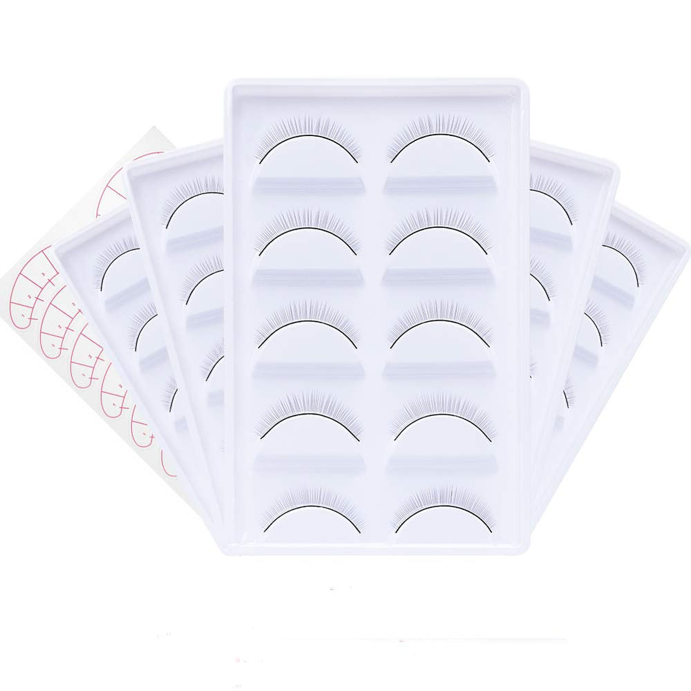 Pestañas de práctica FADLASH de 25 pares para entrenamiento en maniquí.