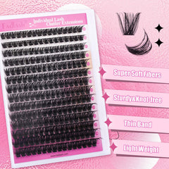 Pestañas FADLASH conjuntos suaves mezclados para crear estilos variados.