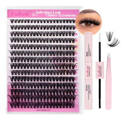 Kit FADLASH pestanas clusters 280 piezas para aplicación en casa