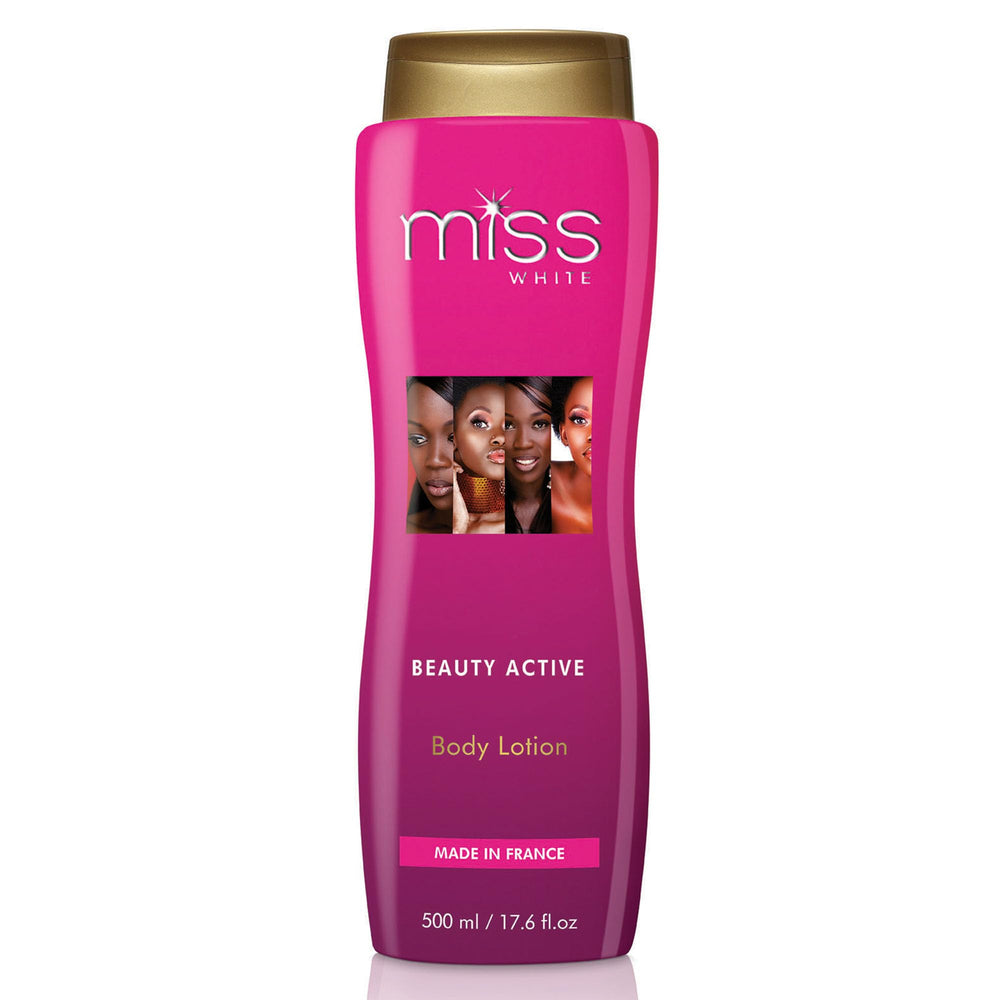 FAIR & WHITE Miss White crema corporal iluminadora para piel más uniforme.