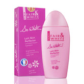FAIR & WHITE So White: botella rosada para uso diario y piel más uniforme.