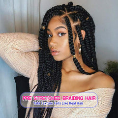 Fairise prestretched braiding hair 26 inches looks soft and easy to install.
