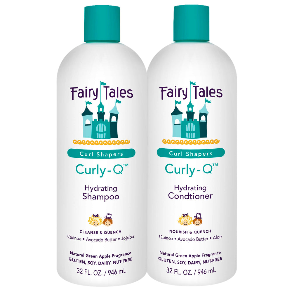 Champú Fairy Tales Curly-Q en botella cuida rizos infantiles y aporta hidratación