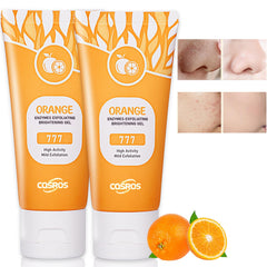 FAIRYTALESPACE gel exfoliante naranja para rostro y cuerpo, limpieza suave y piel sedosa.