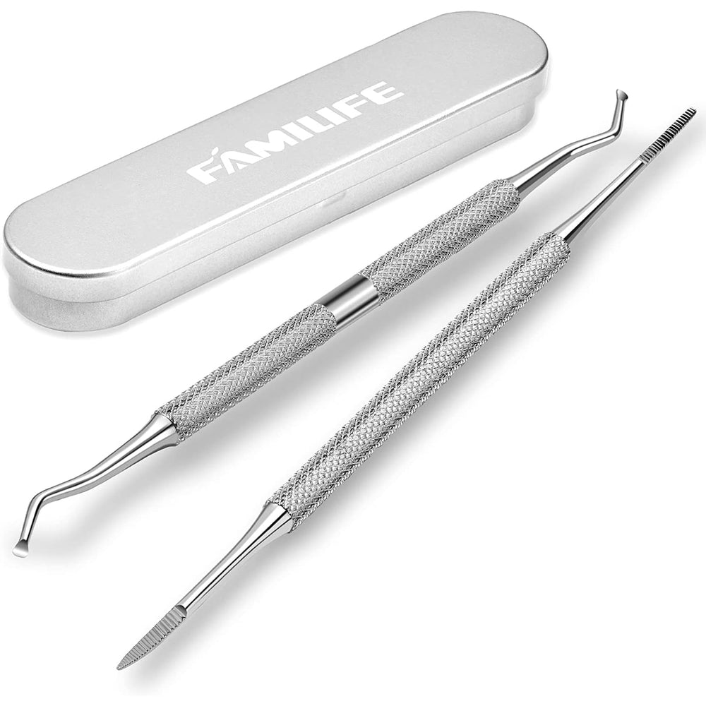 FAMILIFE ingrown toenail file straight end for precise edge smoothing.