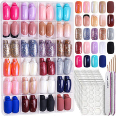 Fandamei: juego de uñas 24 colores para manicura rápida.