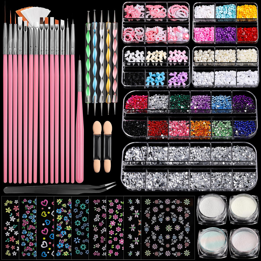 Brochas de arte Fandamei para uñas, ideal para dibujar líneas y patrones precisos.