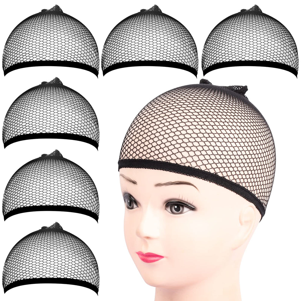Gorra de malla negra Fandamei para cabello, mantiene orden y comodidad.