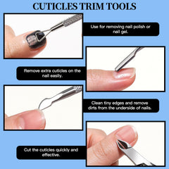 Corta-cutículas, herramienta para retirar cutículas con limpieza.