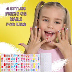 Esmaltes despegables Fandamei en colores dulces, ideal para crear looks divertidos.
