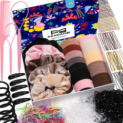 Fandamei kit accesorios pelo bandas elasticas, uso diario.