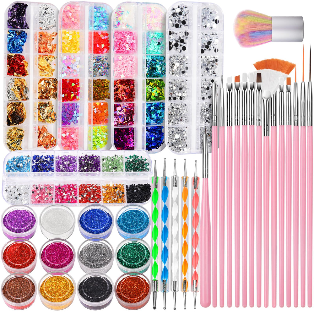 Pinceles de arte para uñas Fandamei, precisión suave para trazos detallados.