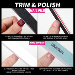 Lima de uñas FANDAMEI 100/180 para dar forma natural o artificial.