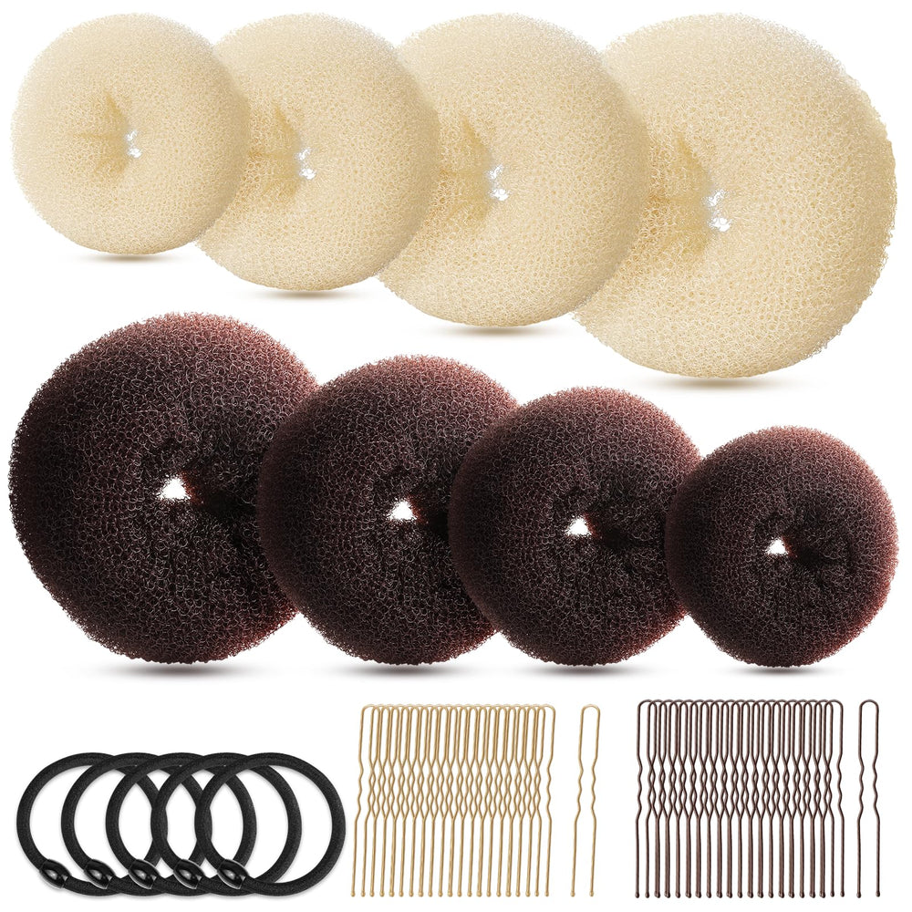 Fandamei: molde donut extragrande para moño estable y duradero.