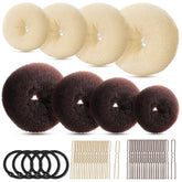 Fandamei: molde donut extragrande para moño estable y duradero.