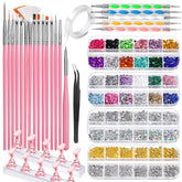 Pinceles Fandamei para arte de uñas acrílicas, trazos finos y consistentes.