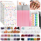 Set de pinceles FANDAMEI para arte de uñas, detalle preciso para diseño