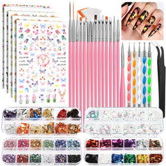 Set de pinceles FANDAMEI para arte de uñas, detalle preciso para diseño