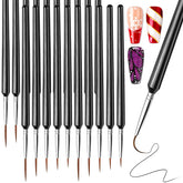 Pinceles delineadores Fandamei de 7 mm para trazos finos en uñas.