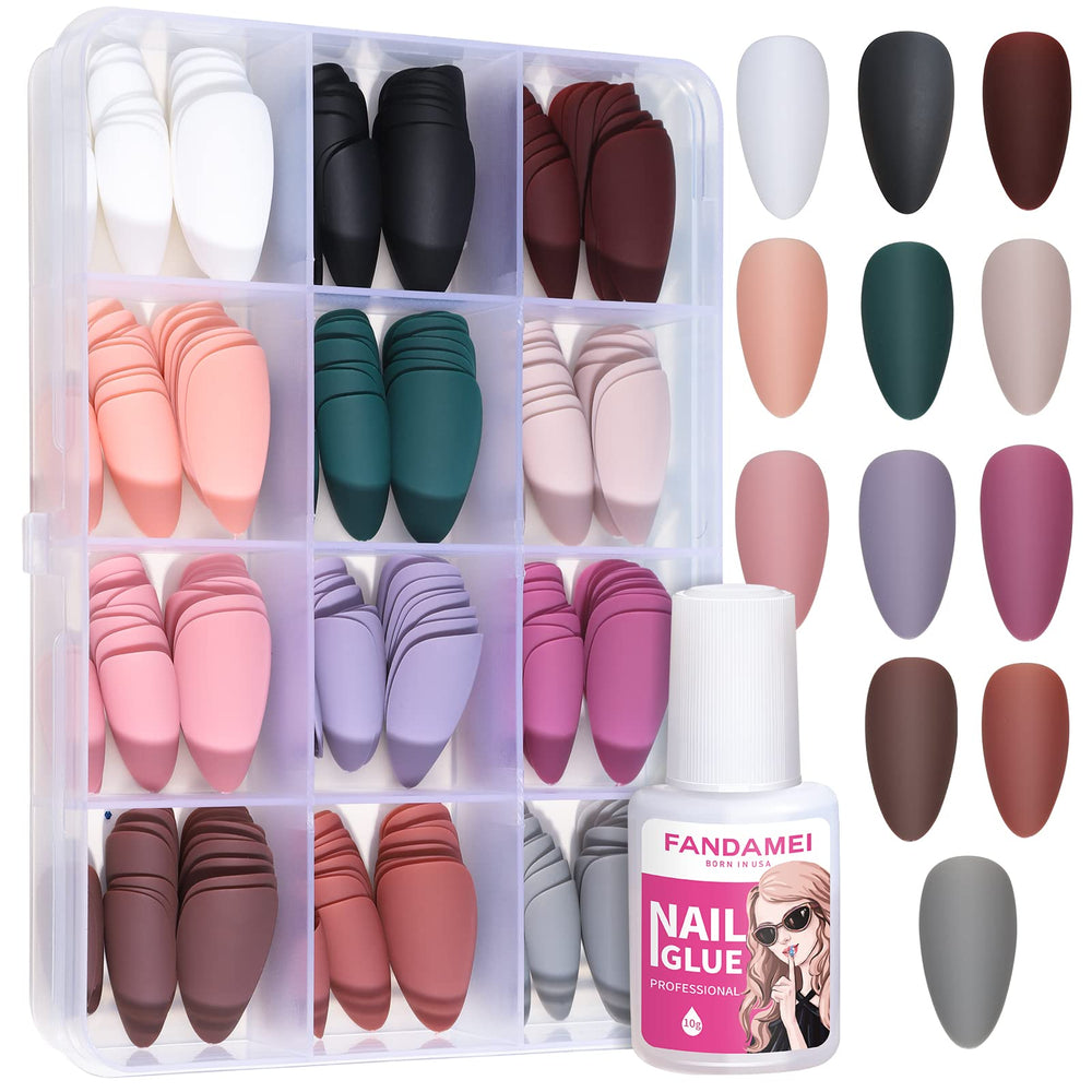 Fandamei uñas postizas en tono nude para un acabado natural y duradero