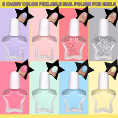 Uñas postizas para niñas Fandamei, fácil de aplicar para proyectos caseros.