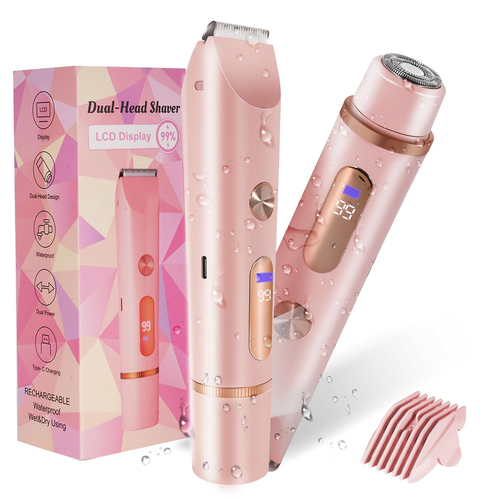 FANKRUAI Bikini Trimmer pink side view for comfortable grooming