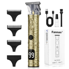 Cortapelos Fannas inalámbrica para hombres con diseño compacto