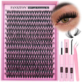 FANXITON conjunto de extensiones 40D para uso en casa, aspecto natural.
