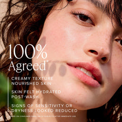 Farmacy aplicación suave en manos para rutina diaria.