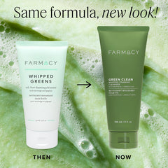 Farmacy argile verte nettoyant visage purifie les pores en douceur.