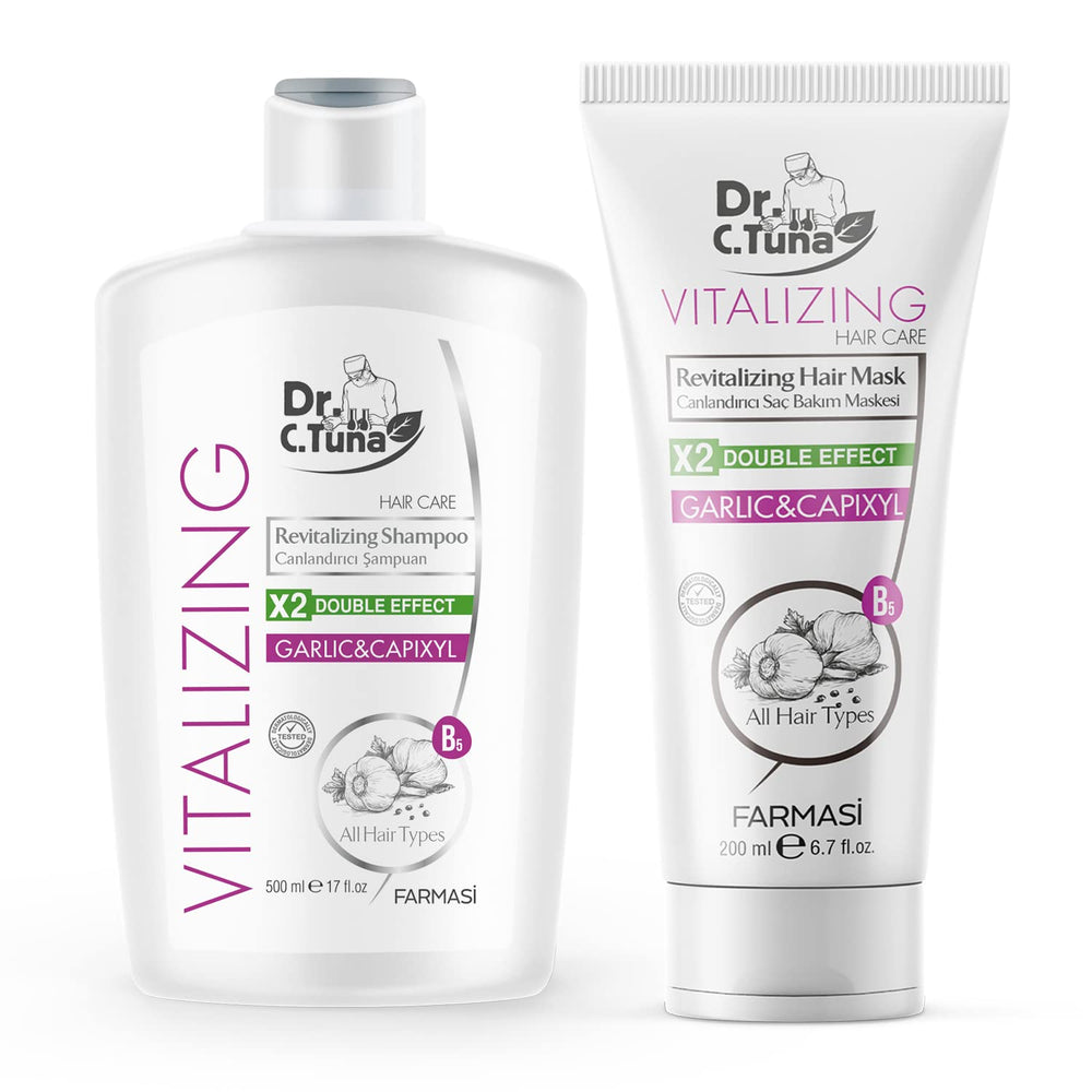 FARMASI Dr. C. Tuna Shampoo Vitalizante de Ajo con Capixyl para estimular el crecimiento capilar