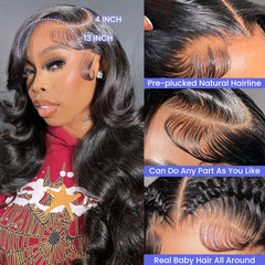 FASCARA cabello body wave en 18 pulgadas con volumen duradero