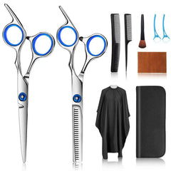 Tijeras FATHABY conjunto corte pelo 10 piezas para casa y salón