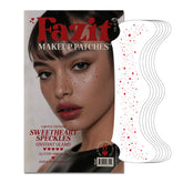 Parches Fazit maquillaje corazon-brillos para un look festivo y sutil.