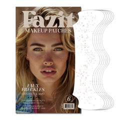 Parches Fazit de pecas falsas con brillo para un aspecto natural y divertido.