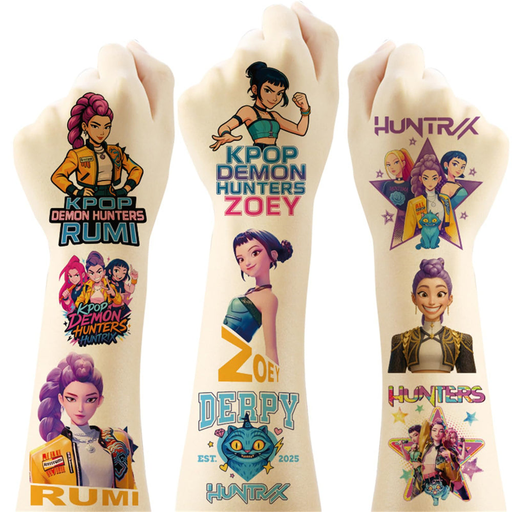 Pack de 20 tatuajes temporales Fcelery con diseños demoníacos para fiestas.