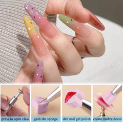 Esponjas Fcozpjk para uñas aura, aplicación precisa.