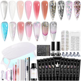 Kit Fcozpjk Gel Poligel Uñas con luz UV para empezar en casa