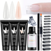 Kit Fcozpjk uñas gel extension claras para una manicura duradera.
