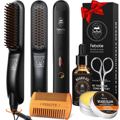 FEBOTE alisador-barba-set: acabado suave y controlado.
