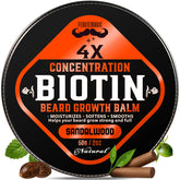FEBOTE Biotina para barba en envase compacto, ideal para uso diario.