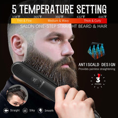 FEBOTE tijeras bigote: acero inoxidable afilado para contornos limpios.