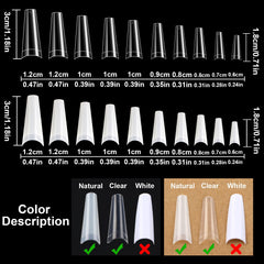 FEBSNOW superficie brillante en uñas acrílicas para acabado natural