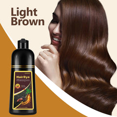 Fedulili champú tintado cubre canas en cabello marrón claro para uso diario