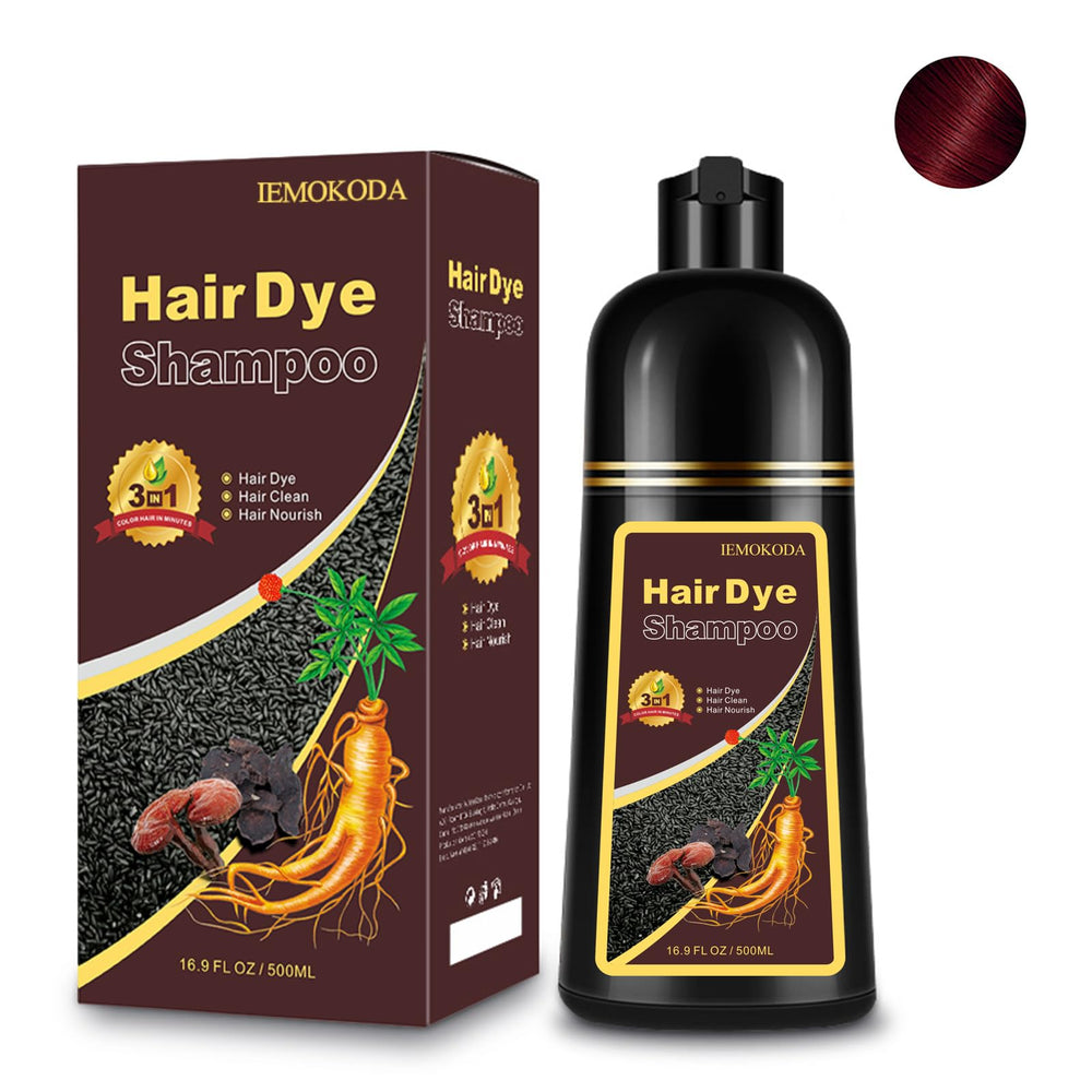 Fedulili hair dye shampoo pour action for quick, mess-free color at home.