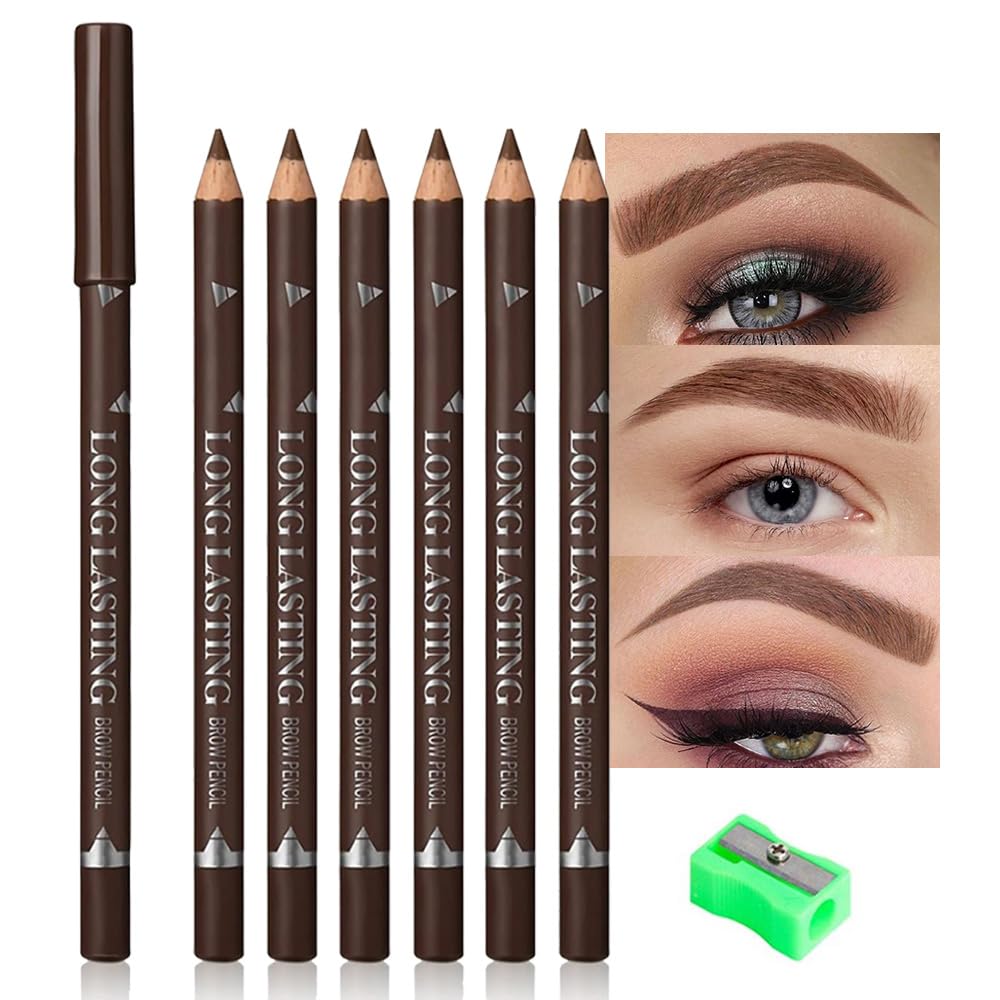 FeiCuiYun lapiz cejas madera ergonomico para trazado preciso.