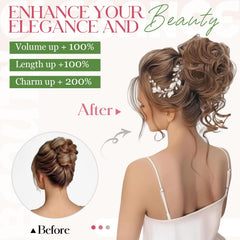 FeidyLong: moño con mechones centrales, movimiento sutil para un look natural.