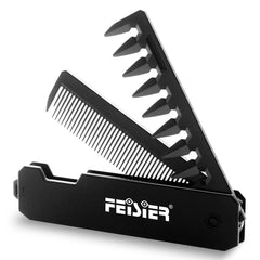 FEISIER peine plegable con dientes finos para un peinado preciso en casa.
